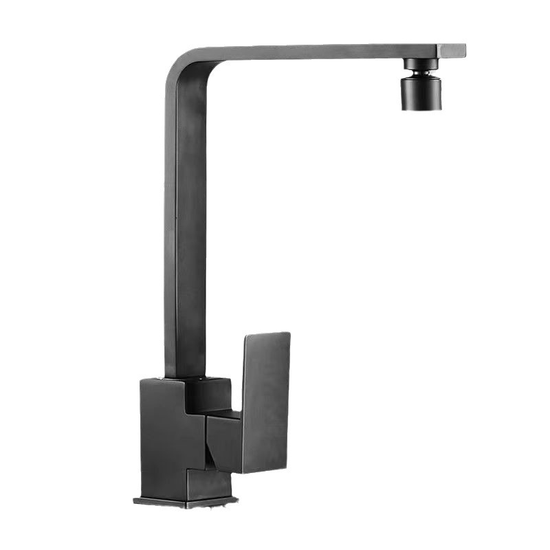 Nerezová kuchynská batéria, model 10090, miešací ventil, montáž typu sedadlo, keramický ventil s jadrom