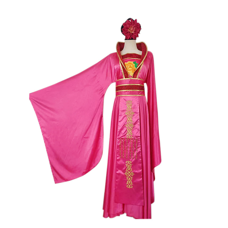 Gusu Love Етно-танцова рокля за жени – рокля принцеса-фея с дълга шлейка, 100% полиестер основен плат, смес от химически влакна, лято 2022