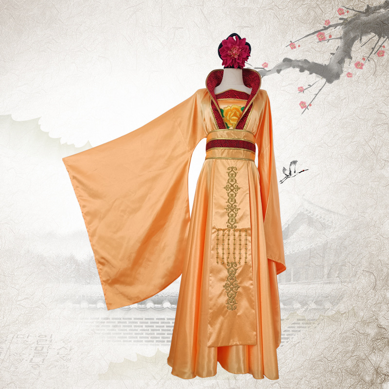 Gusu Love Етно-танцова рокля за жени – рокля принцеса-фея с дълга шлейка, 100% полиестер основен плат, смес от химически влакна, лято 2022