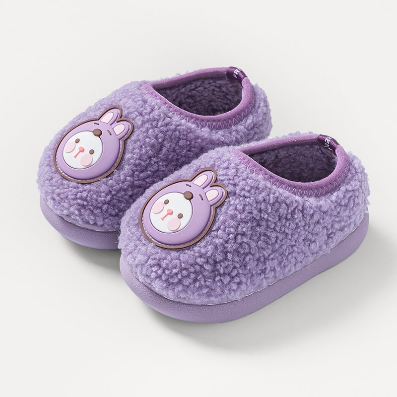 Gyerek pamut beltéri cipői – 1–6 éves korosztály, Felső: szövet, Mintázat: rajzfilm, Talp: TPR, Stílus: aranyos