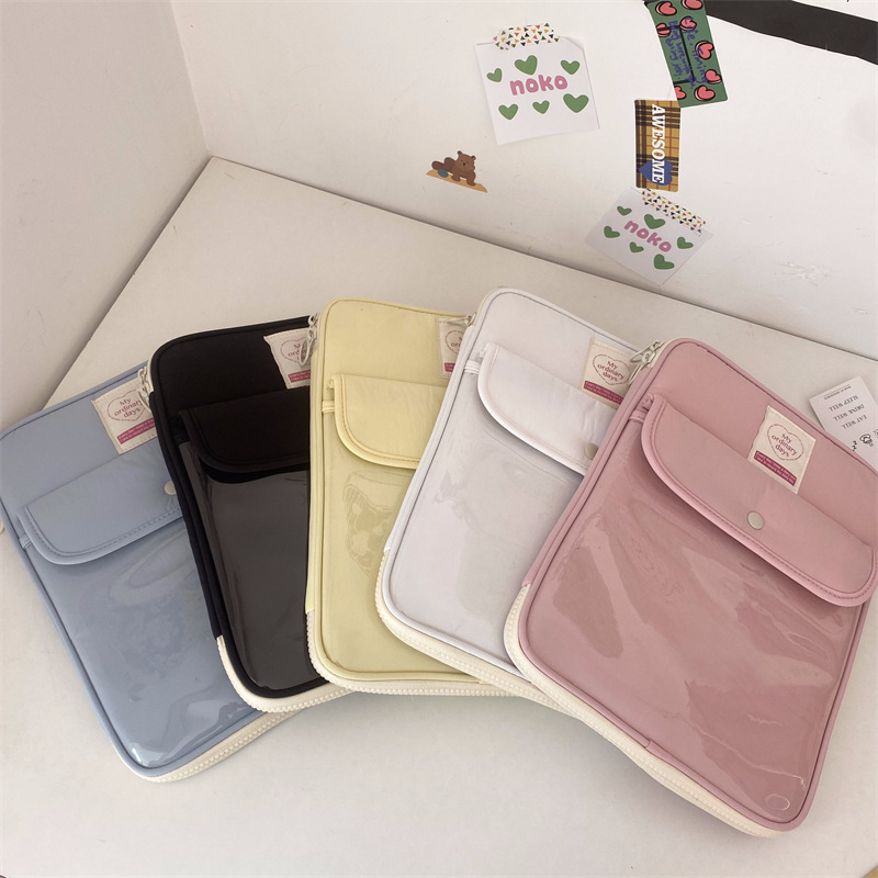 Geantă pentru tabletă cu buzunar snap – respirabilă, impermeabilă, ultraușoară; Material: Nylon; Căptușeală: Poliester; Sezon: Toamnă 2024