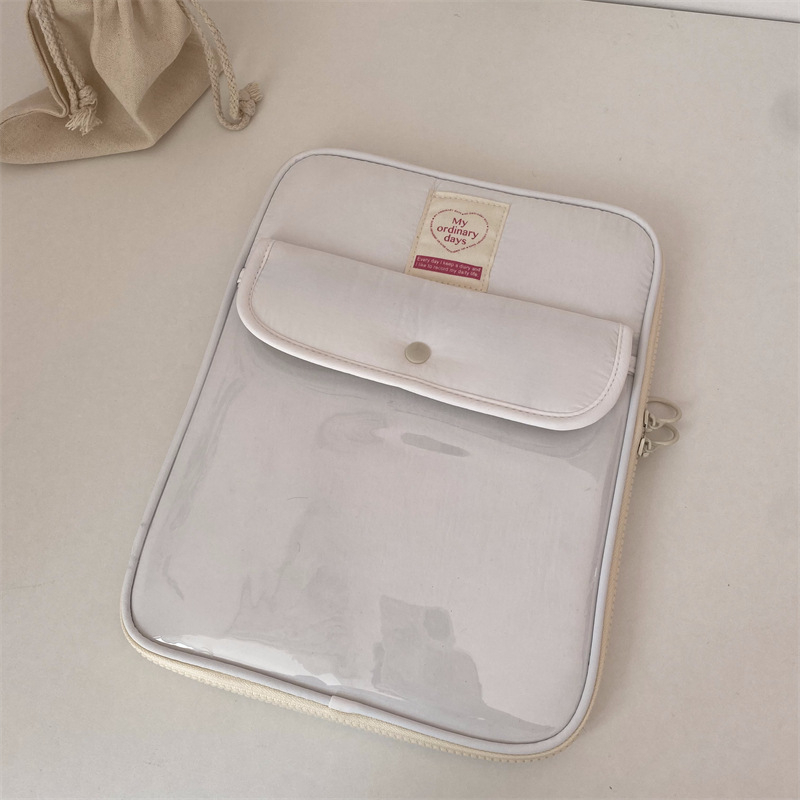 Geantă pentru tabletă cu buzunar snap – respirabilă, impermeabilă, ultraușoară; Material: Nylon; Căptușeală: Poliester; Sezon: Toamnă 2024