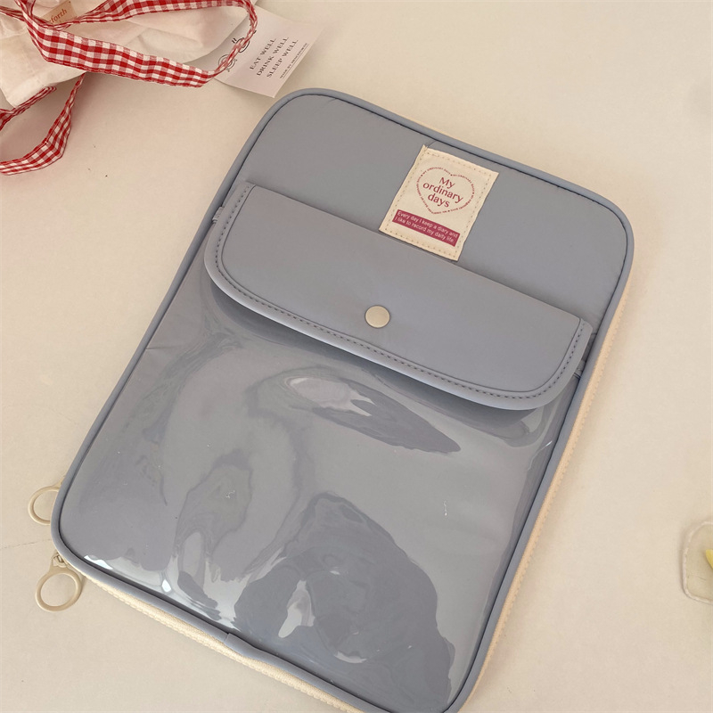 Geantă pentru tabletă cu buzunar snap – respirabilă, impermeabilă, ultraușoară; Material: Nylon; Căptușeală: Poliester; Sezon: Toamnă 2024