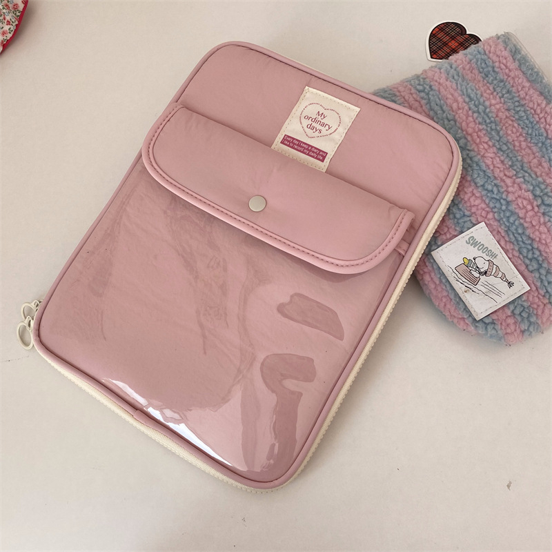 Geantă pentru tabletă cu buzunar snap – respirabilă, impermeabilă, ultraușoară; Material: Nylon; Căptușeală: Poliester; Sezon: Toamnă 2024