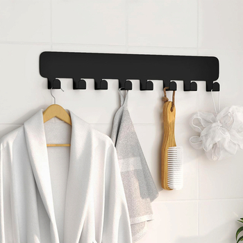Rich Железни лепящи закачалки без пробиване за баня, хол и кухня, модерен стил