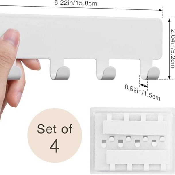 Rich Железни лепящи закачалки без пробиване за баня, хол и кухня, модерен стил