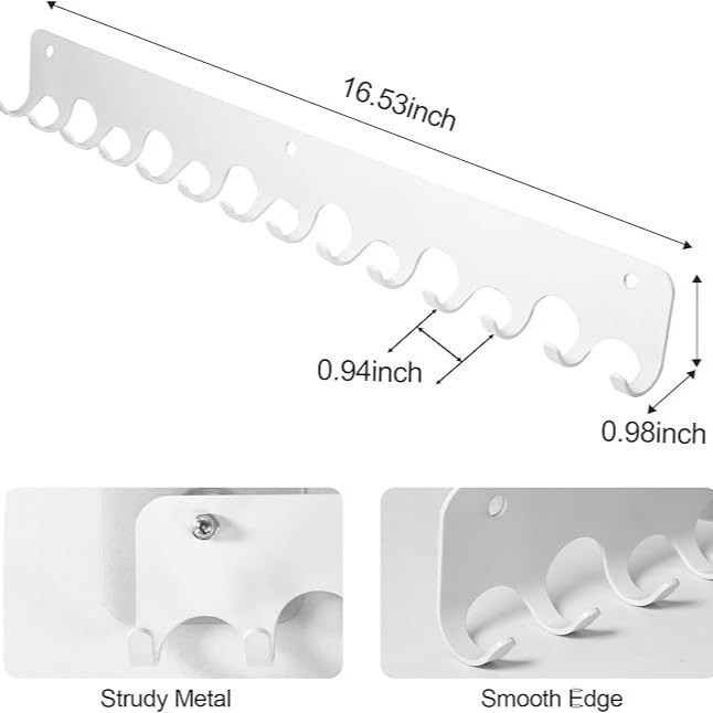 Rich Железни лепящи закачалки без пробиване за баня, хол и кухня, модерен стил