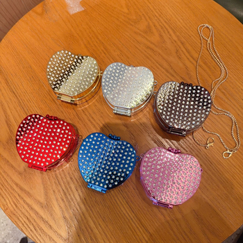 Акрилна кутия чанта с кристали, мини, заключваща се, твърда, пролет 2025