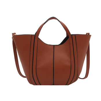 Дамска чанта-кофа, стил Urban Minimalist, форма кофа, магнитна закопчалка, подплата полиестер, материал Друг