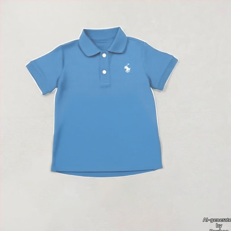 Σετ πόλο για παιδιά: πόλο πουκάμισο με κοντά μανίκια και σορτς, αναπνεύσιμο βαμβάκι, γιακάς polo, unisex, 3–8 ετών