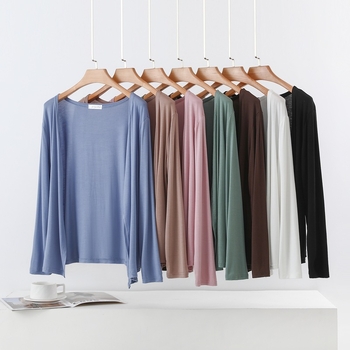 Modalové vonkajšie oblečenie, otvorený predný diel, tenké, dlhé rukávy, voľný strih, patchwork, obsah modal 90–95%