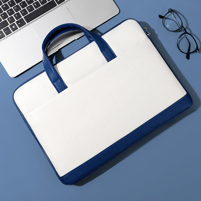 Torba za laptop – vodootporna, gradski jednostavan stil i prijenosni poslovni kovčeg; materijal: Drugi; uzorak: Jednobojan; zima 2025
