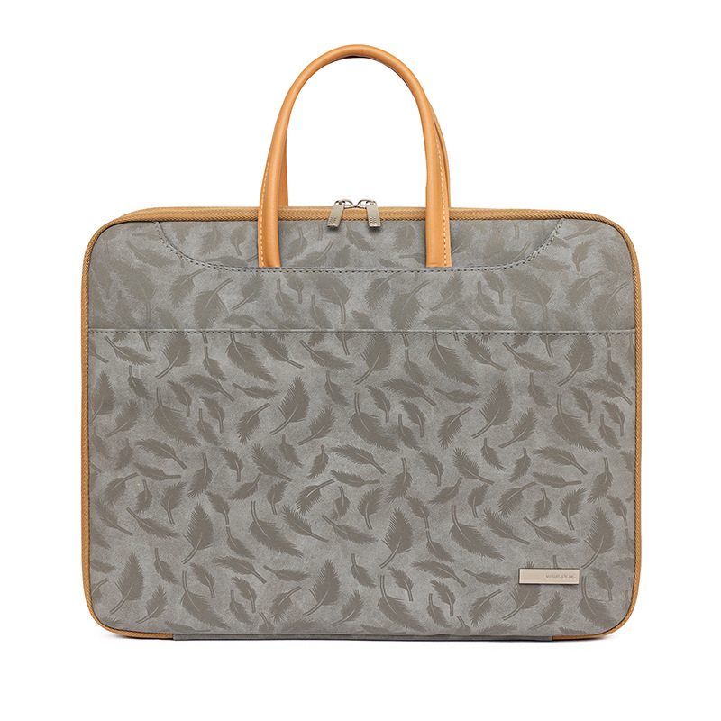 Τσάντα λάπτοπ σε στυλ Business Elite, βελούδινο ύφασμα, ριγέ σχέδιο, επένδυση πολυεστέρα-βαμβάκι, διπλώσιμη και σχεδίαση μείωσης φόρτου, μοντέλο 0618