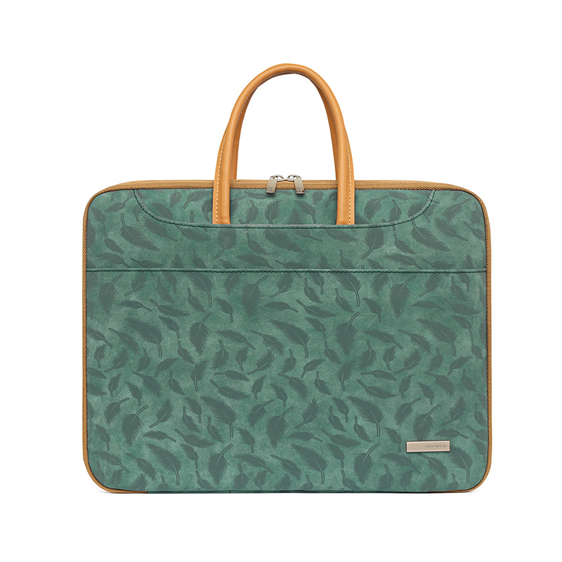 Τσάντα λάπτοπ σε στυλ Business Elite, βελούδινο ύφασμα, ριγέ σχέδιο, επένδυση πολυεστέρα-βαμβάκι, διπλώσιμη και σχεδίαση μείωσης φόρτου, μοντέλο 0618