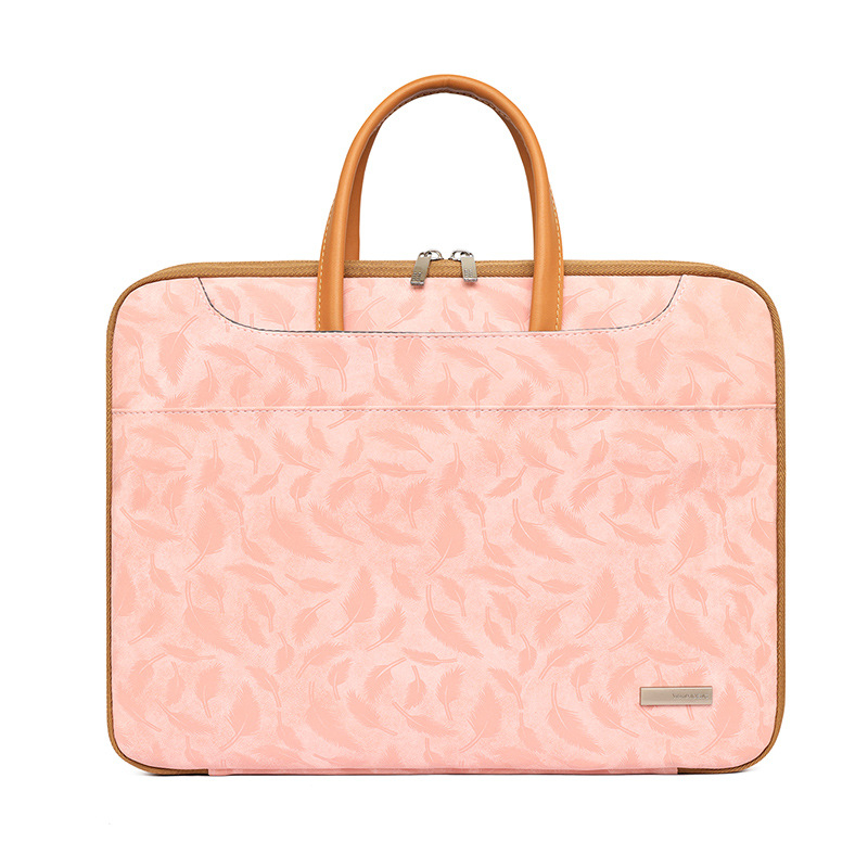 Τσάντα λάπτοπ σε στυλ Business Elite, βελούδινο ύφασμα, ριγέ σχέδιο, επένδυση πολυεστέρα-βαμβάκι, διπλώσιμη και σχεδίαση μείωσης φόρτου, μοντέλο 0618