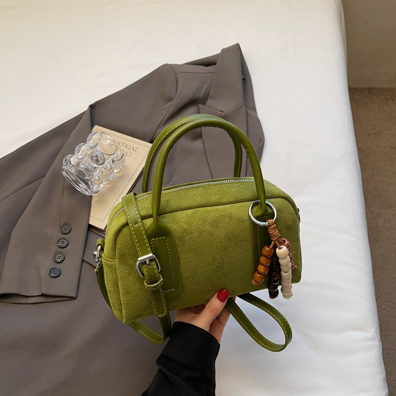 Ženska bowling torba — street style, PU koža, rameni crossbody, vodoravni kvadratnog oblika, zatvarač