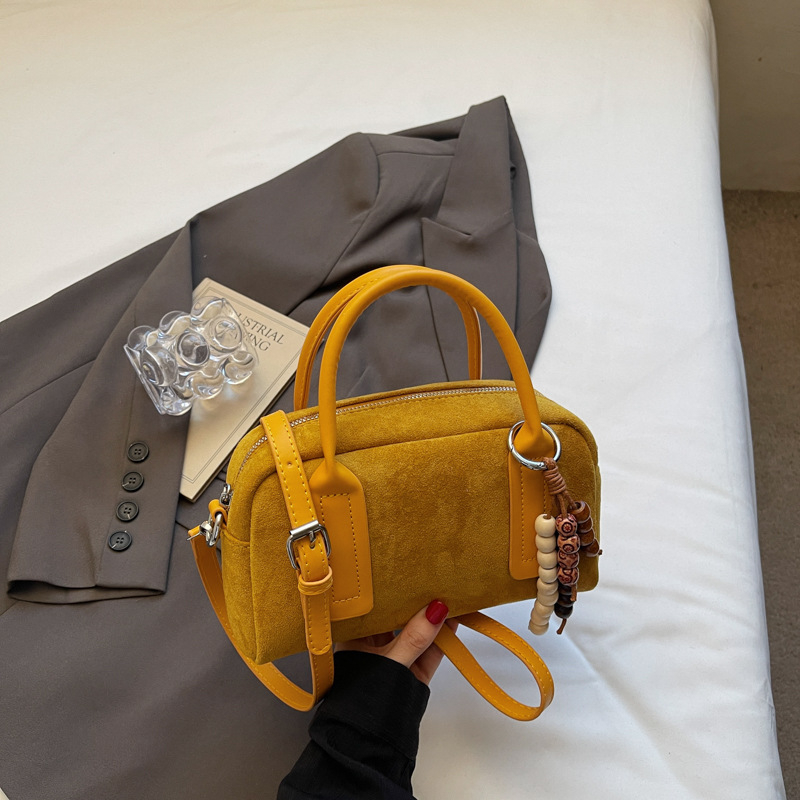 Ženska bowling torba — street style, PU koža, rameni crossbody, vodoravni kvadratnog oblika, zatvarač