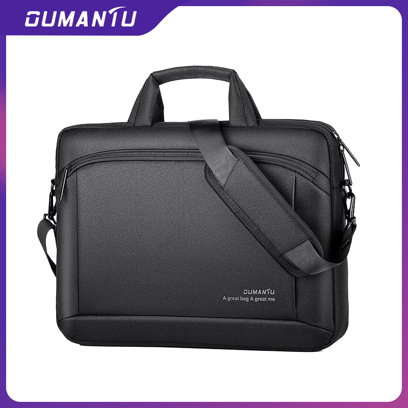Aumantu Чанта за лаптоп, Oxford плат, дишаща, водоустойчива, износоустойчива, удароустойчива, подплата от полиестер, унисекс