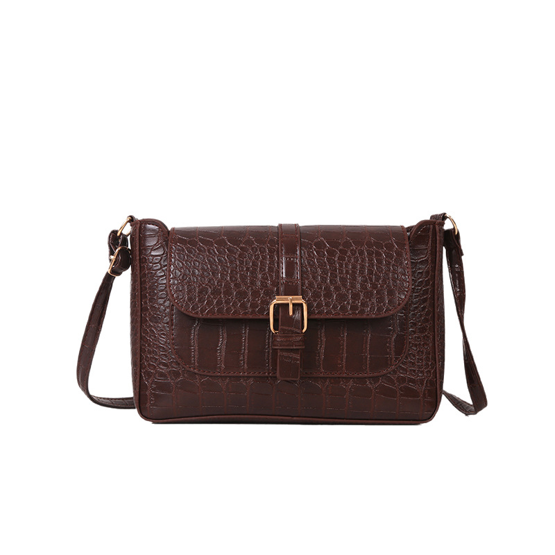 Женска кръстосана чанта в стил мини квадрат (Материал: PU; Форма: хоризонтален квадрат; Подплата: полиестер; Начин на отваряне: закрито; презрамка: една)