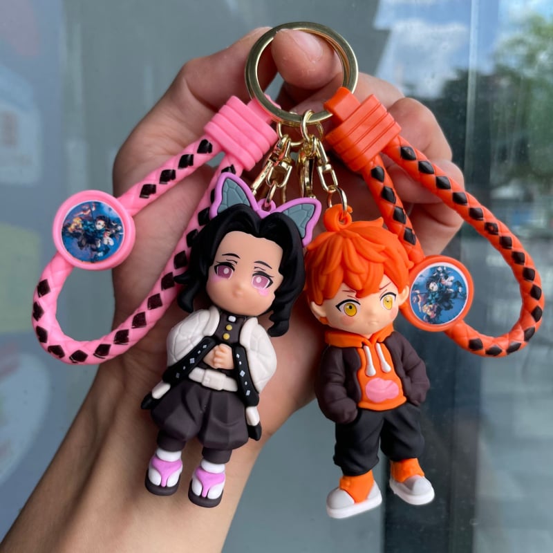 Ключодържател PVC карикатурна фигурка, стил анимация; подходящ за подарък за рожден ден, пътуване и завършване; за приятели и колеги