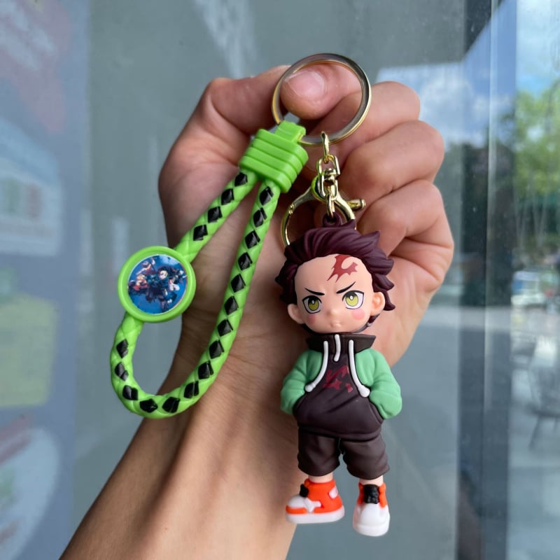 Ключодържател PVC карикатурна фигурка, стил анимация; подходящ за подарък за рожден ден, пътуване и завършване; за приятели и колеги
