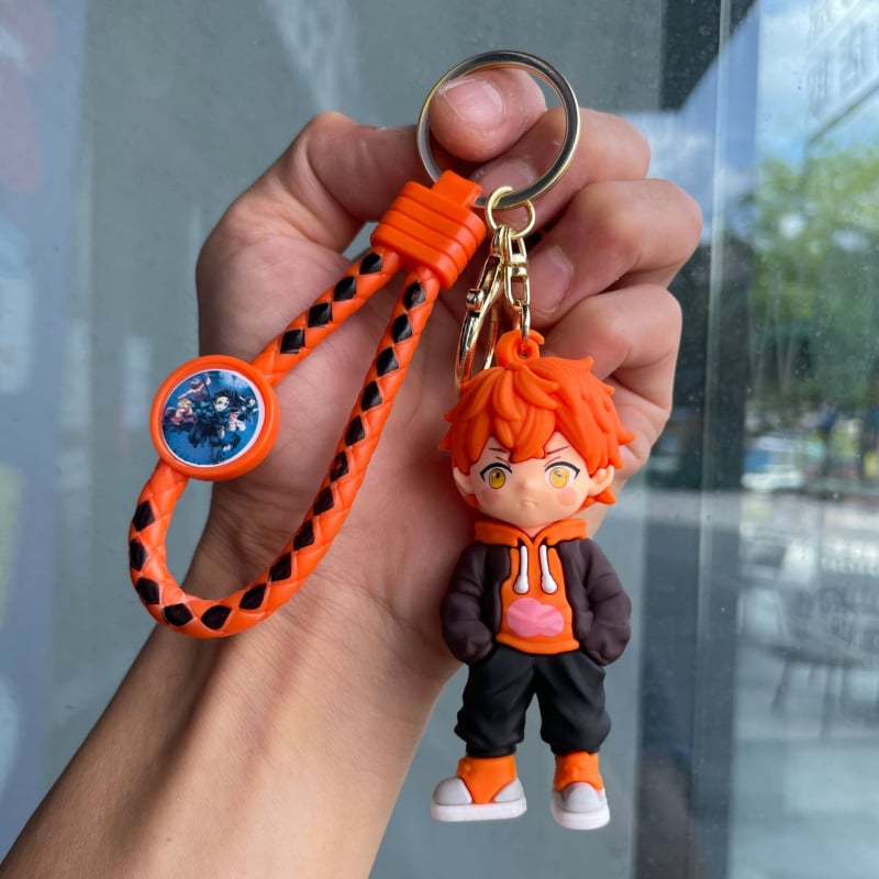 Ключодържател PVC карикатурна фигурка, стил анимация; подходящ за подарък за рожден ден, пътуване и завършване; за приятели и колеги