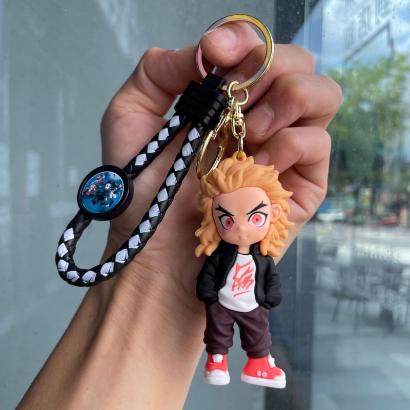 Ключодържател PVC карикатурна фигурка, стил анимация; подходящ за подарък за рожден ден, пътуване и завършване; за приятели и колеги