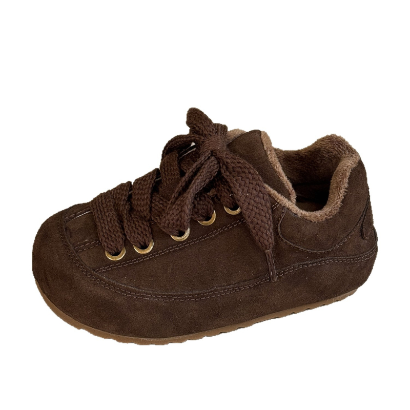 Gyerekeknek Koreai stílusú mindennapi cipő (Velcro-zárás, velúr felsőrész, gumitalp, ősz 2025, uniszex)