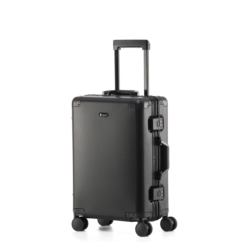 Putni kofer od aluminijsko-magnezijske legure s TSA zaključavanjem na lozinku, 360° kotači, težina 4,75 kg, unutarnja podstava Peach Skin Velvet