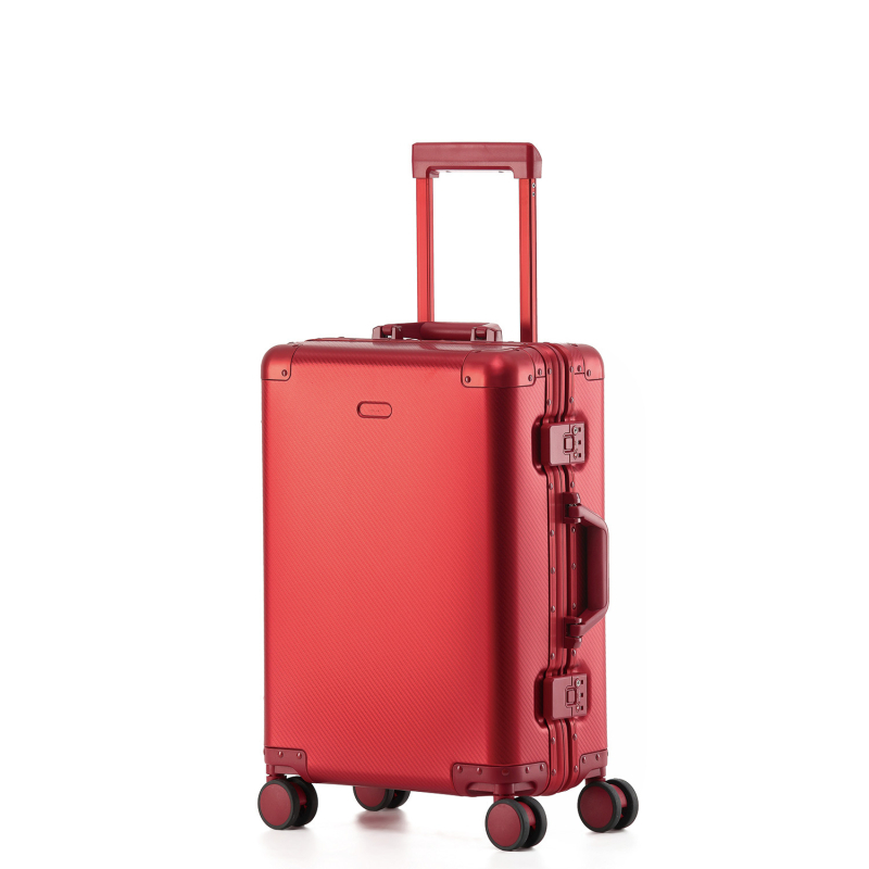 Putni kofer od aluminijsko-magnezijske legure s TSA zaključavanjem na lozinku, 360° kotači, težina 4,75 kg, unutarnja podstava Peach Skin Velvet