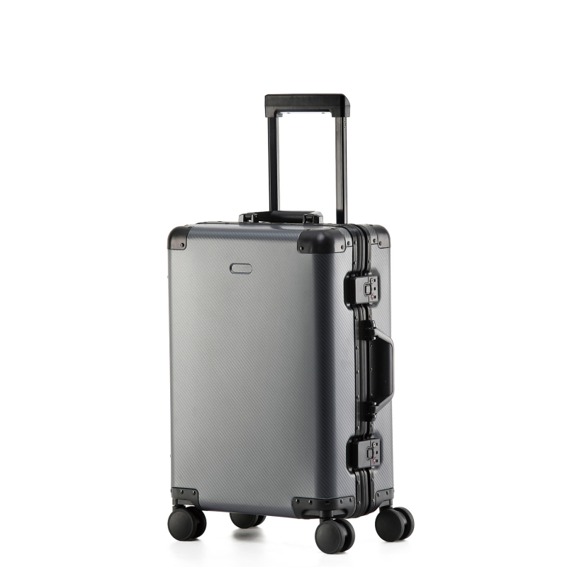 Putni kofer od aluminijsko-magnezijske legure s TSA zaključavanjem na lozinku, 360° kotači, težina 4,75 kg, unutarnja podstava Peach Skin Velvet