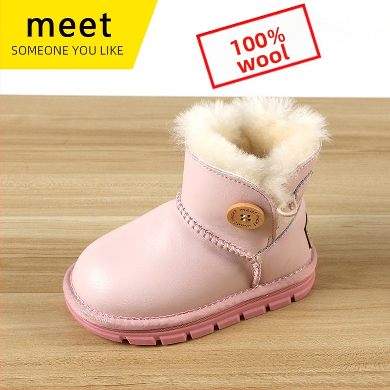 Tehénbőr gyerek boka csizma – Szabadidő stílus, 1–16 évesek, márka MEET SOMEONEYOULIKE