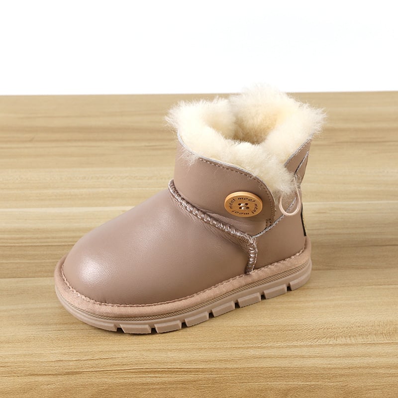 Tehénbőr gyerek boka csizma – Szabadidő stílus, 1–16 évesek, márka MEET SOMEONEYOULIKE