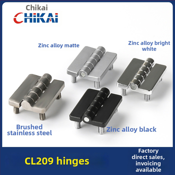 CL209 cinkötvözetű szokványos négyszögletes csukló disztribúciós dobozokhoz — modellek CL209-1, CL209-A, CL209-1C; anyag: cinkötvözet; felületkezelés: elektroplakkolás és polírozás; márka: Chikai