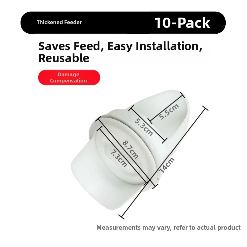 Автоматична хранилка за кокошки с защита от мишки, пластмасова конструкция, пълен комплект за автоматично хранене, подходяща за аквариум