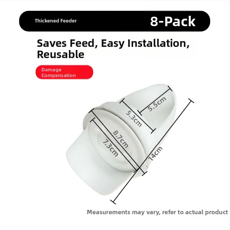 Автоматична хранилка за кокошки с защита от мишки, пластмасова конструкция, пълен комплект за автоматично хранене, подходяща за аквариум