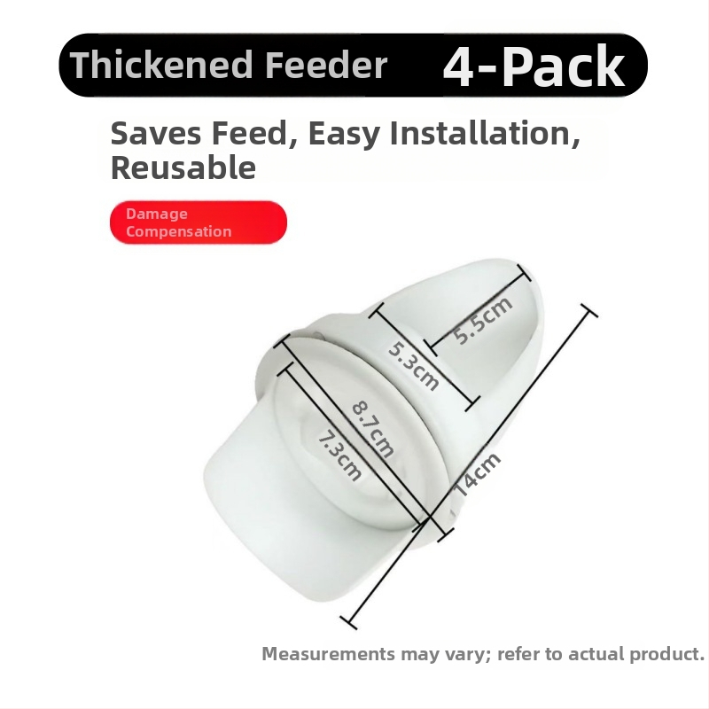 Автоматична хранилка за кокошки с защита от мишки, пластмасова конструкция, пълен комплект за автоматично хранене, подходяща за аквариум