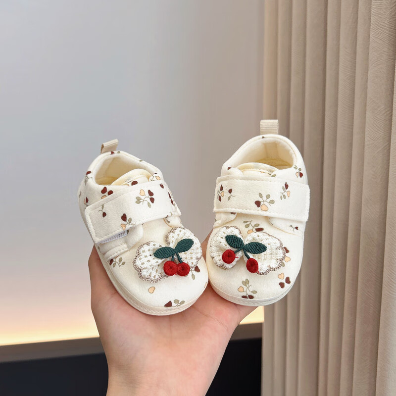 Cipele za prvi korak beba – pamučni gornji dio, gumena potplata, Velcro zatvarač, protivuklizne, unisex
