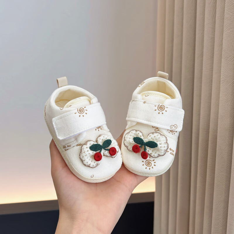 Cipele za prvi korak beba – pamučni gornji dio, gumena potplata, Velcro zatvarač, protivuklizne, unisex