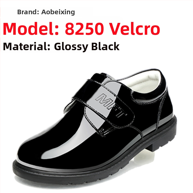 Deti PU kožené topánky, britský štýl, nízky profil, Slip-On, gumová podrážka