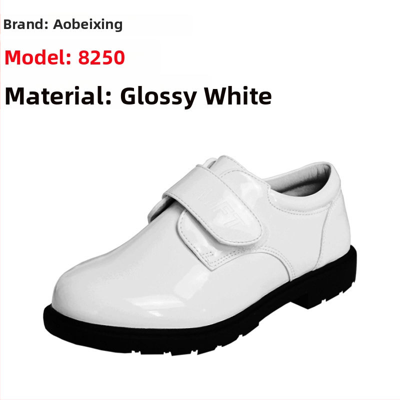 Deti PU kožené topánky, britský štýl, nízky profil, Slip-On, gumová podrážka