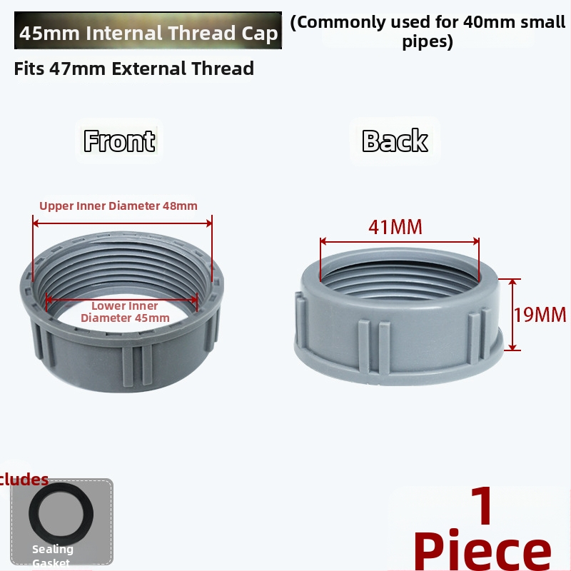 Plastično jezgro čepa za kanalizacijsku cijev, model Nut plug core, stil moderni minimalizam