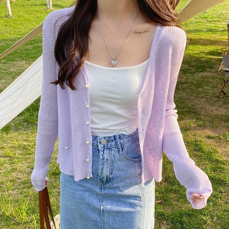 Cardigan kabát z mercerizovanej bavlny, jednovrstvá konštrukcia, dlhé rukávy, okrúhly výstrih, jar 2025