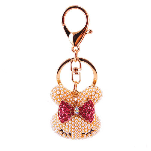 Kljucni lanac s preslatkom glavom zeca, cinkovo legura, pojedinačno zapakirano, od Kuxi jewelry