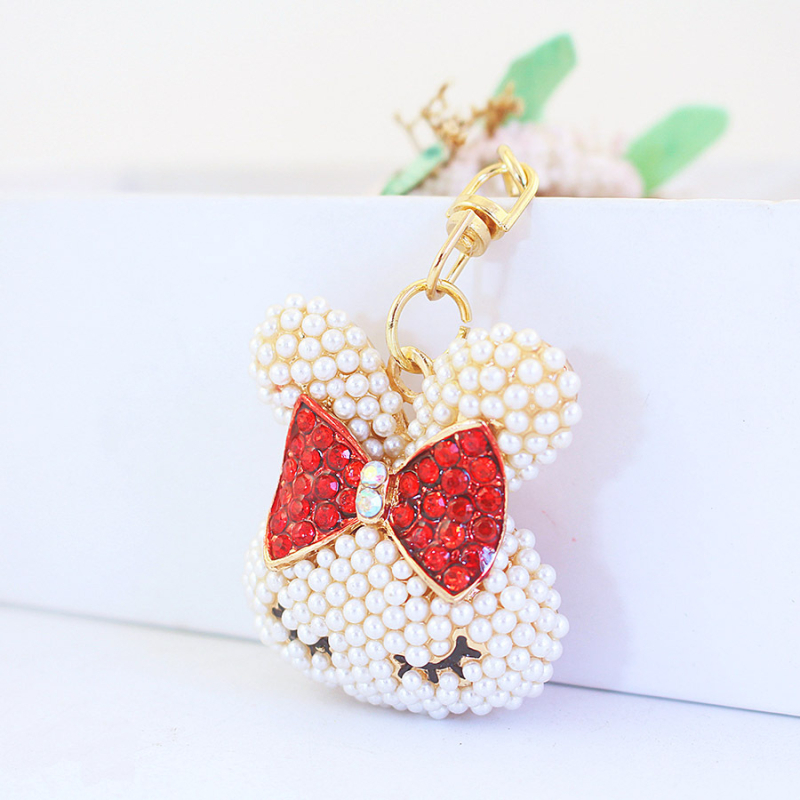 Kljucni lanac s preslatkom glavom zeca, cinkovo legura, pojedinačno zapakirano, od Kuxi jewelry