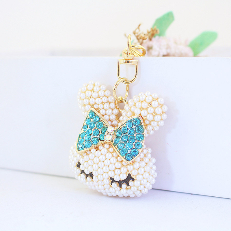 Kljucni lanac s preslatkom glavom zeca, cinkovo legura, pojedinačno zapakirano, od Kuxi jewelry