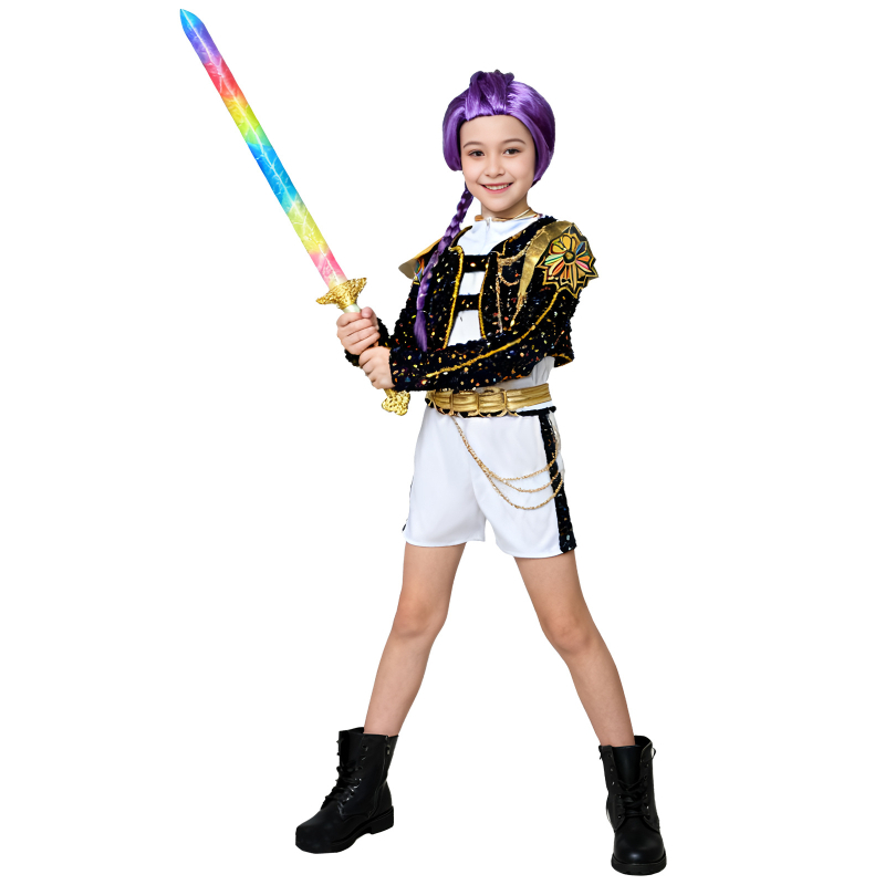 K-POP démonvadász lánycsoport cosplay jelmez – karakter Misuya, gyerek jelmez iskolai előadásokhoz, poliészter, 2026 tavasz, trendi japán/koreai stílus, gyűrődésálló, nyakcímke