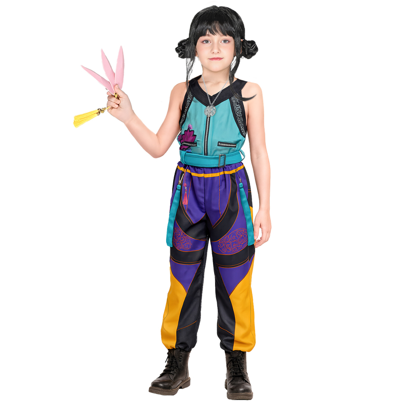 K-POP démonvadász lánycsoport cosplay jelmez – karakter Misuya, gyerek jelmez iskolai előadásokhoz, poliészter, 2026 tavasz, trendi japán/koreai stílus, gyűrődésálló, nyakcímke