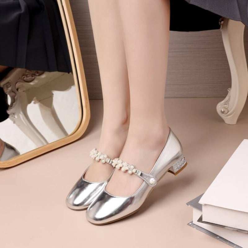 Dievčenské topánky s prackou, britský školský štýl, mäkká podrážka, PU vrchný diel, kožená výstelka, všetky ročné obdobia