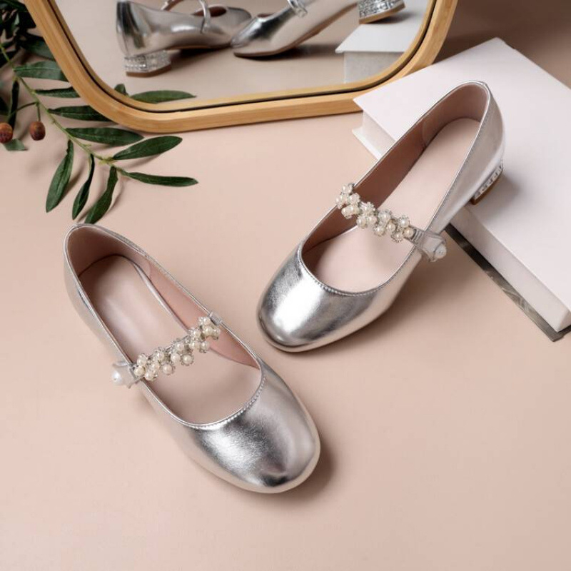 Dievčenské topánky s prackou, britský školský štýl, mäkká podrážka, PU vrchný diel, kožená výstelka, všetky ročné obdobia